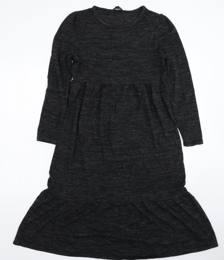 Brave Soul Womens Grey Knit Jumper Dress Size XS