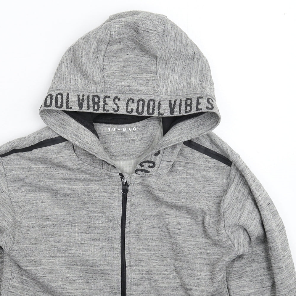 Nutmeg Boys Grey   Full Zip Hoodie Size 10-11 Years
