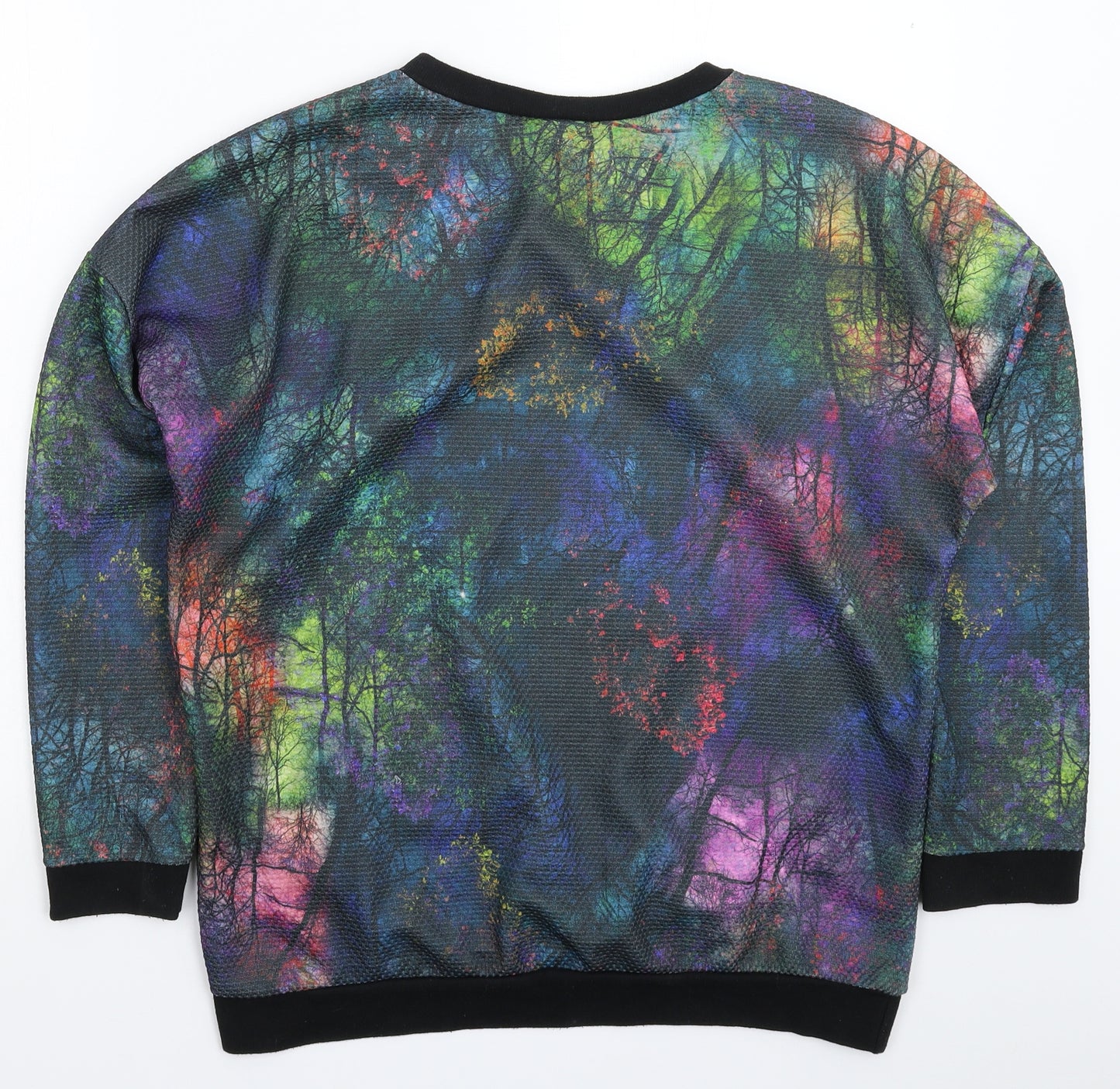 QED London Womens Multicoloured   Pullover Sweatshirt Size 14  - Oversized