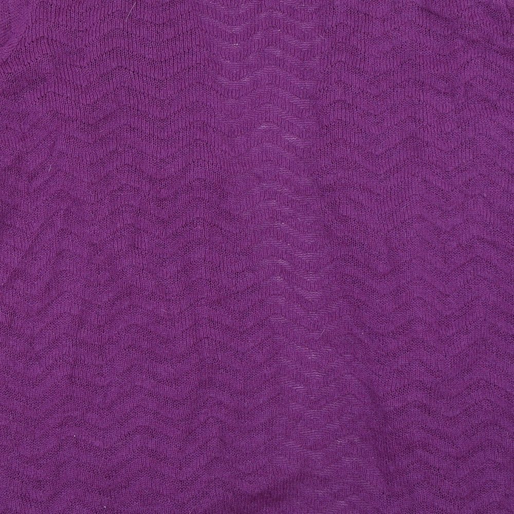 Preworn Womens Purple   Cardigan Jumper Size 22