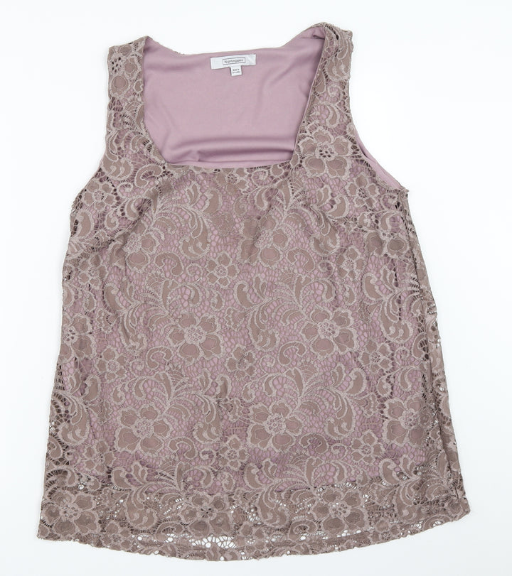 Nightingales Womens Grey Basic Button-Up Size 18
