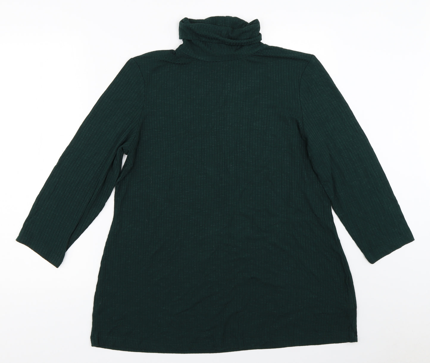 Nina Leonard Womens Green   Basic T-Shirt Size XL