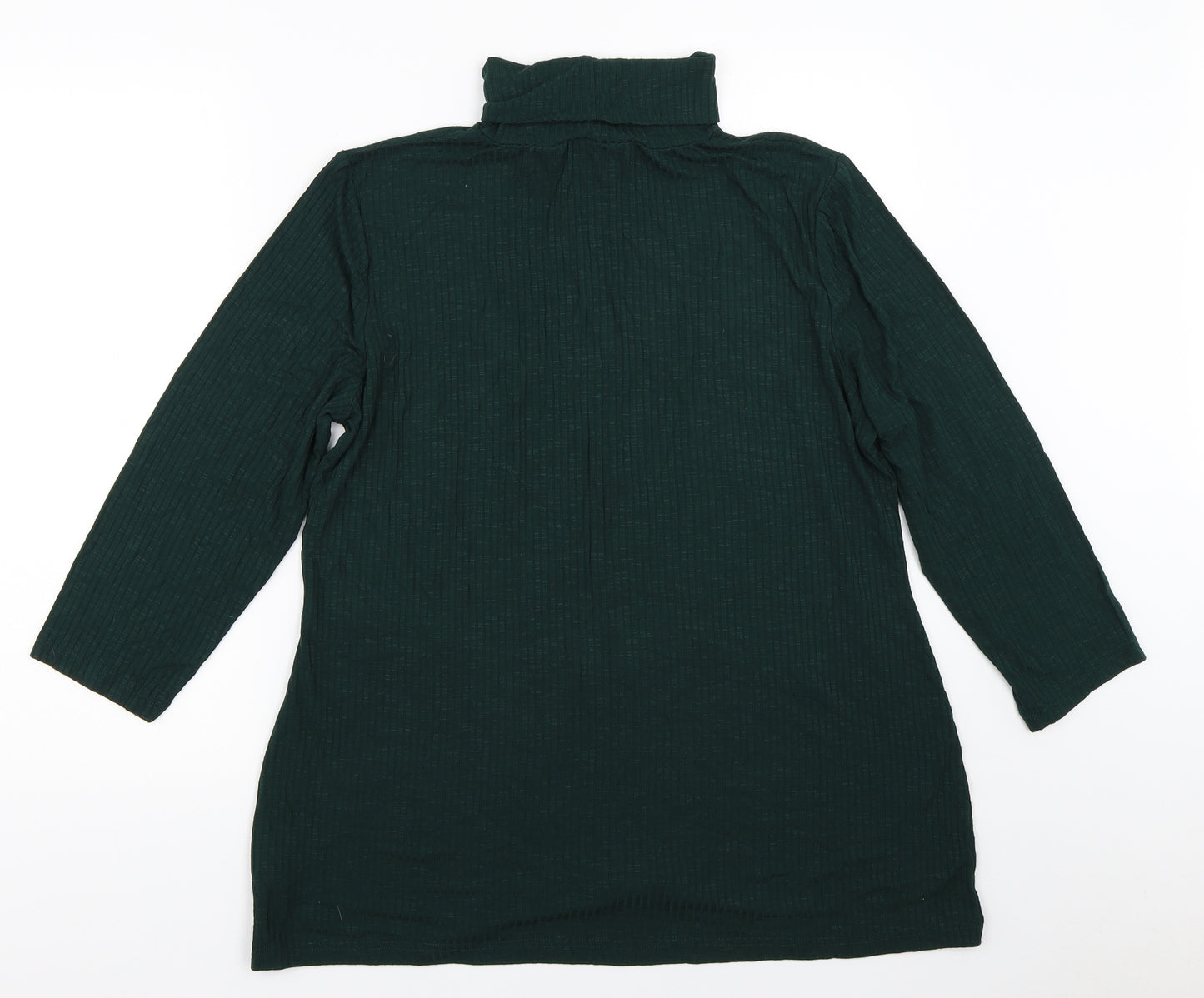 Nina Leonard Womens Green   Basic T-Shirt Size XL