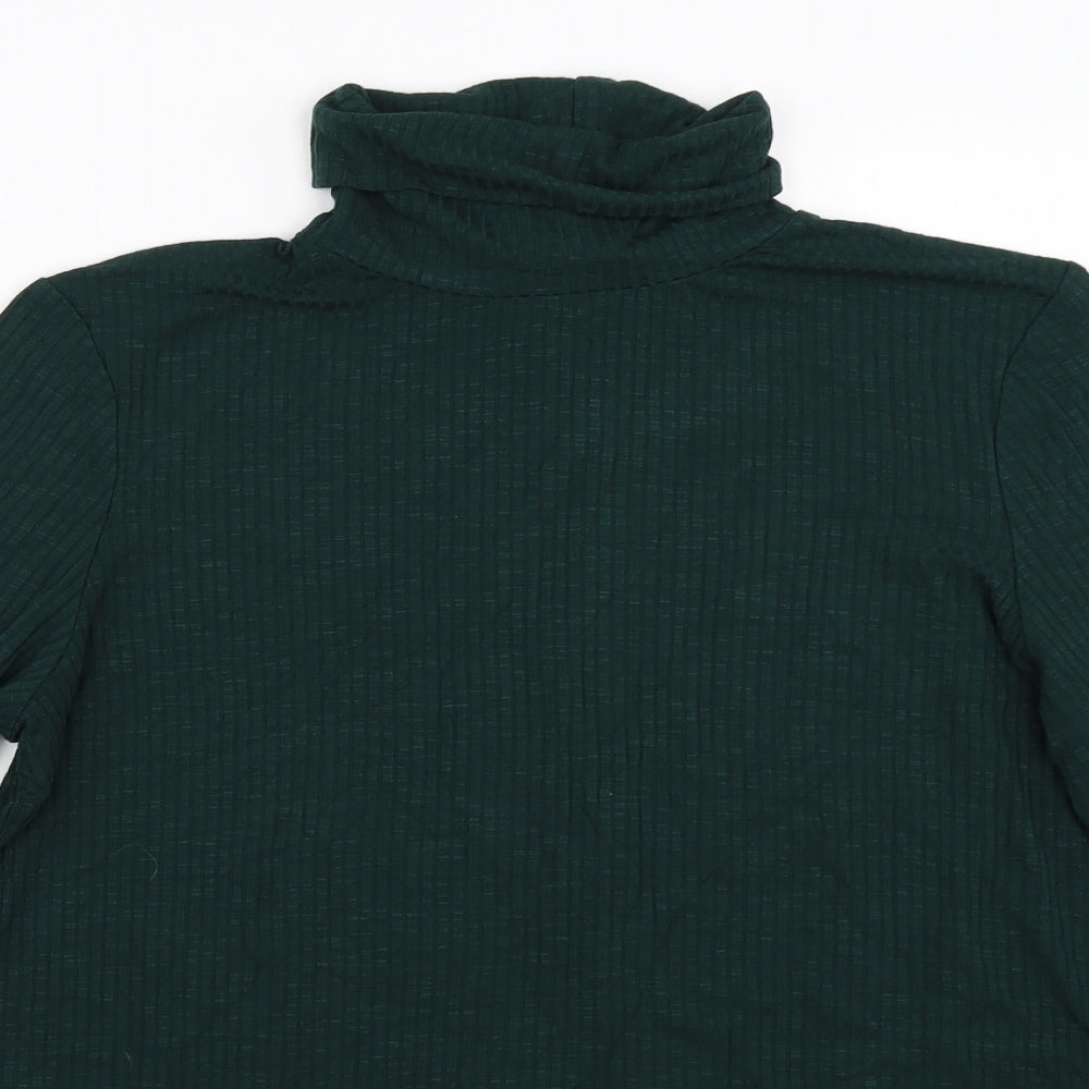 Nina Leonard Womens Green   Basic T-Shirt Size XL