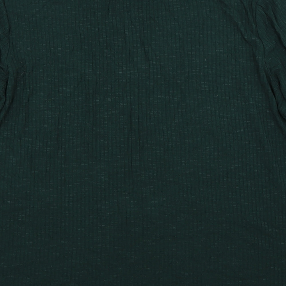 Nina Leonard Womens Green   Basic T-Shirt Size XL