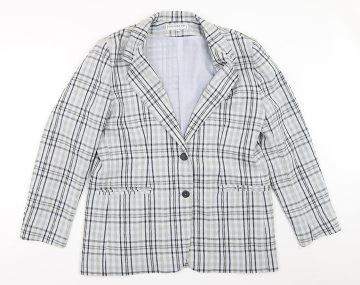 Gregory Pat Womens Grey   Jacket Blazer Size 44