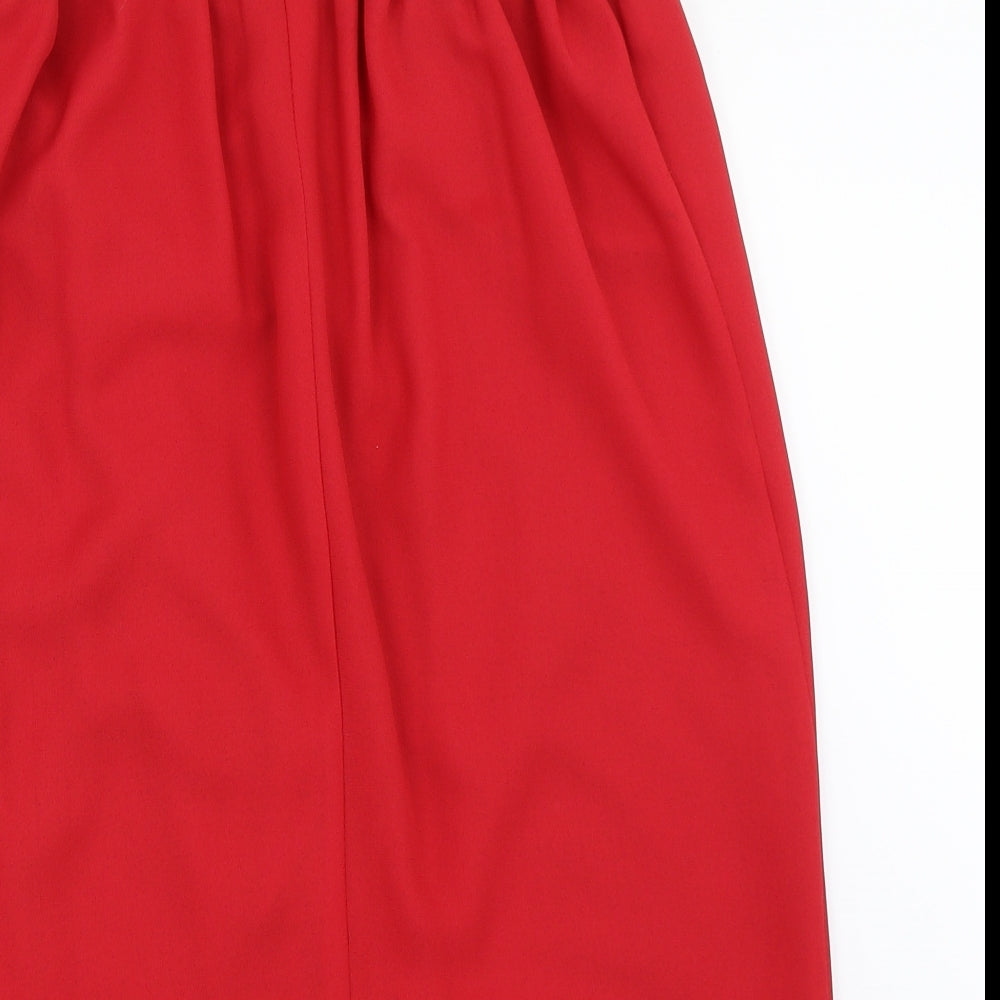 Berkertex Womens Red   Straight & Pencil Skirt Size 14