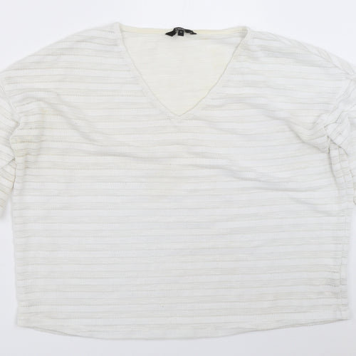 NEXT Womens Ivory   Basic T-Shirt Size 14