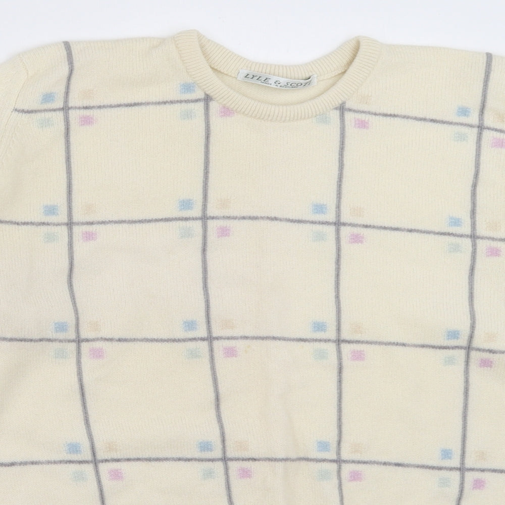 Lyle & Scott Womens Ivory   Pullover Jumper Size M