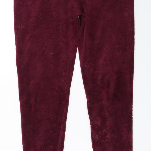 Glamourize Womens Purple   Capri Leggings Size M L29 in