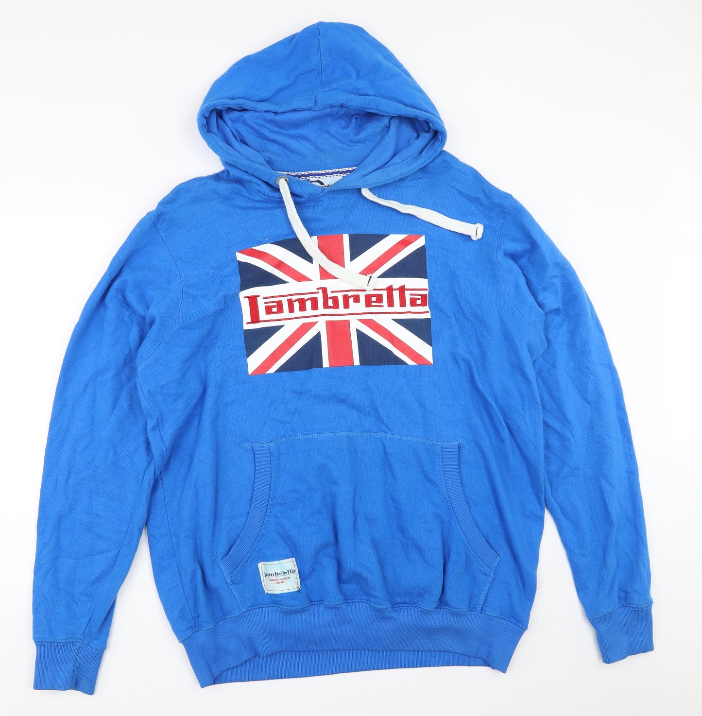 Lambretta Mens Blue   Pullover Hoodie Size 3XL