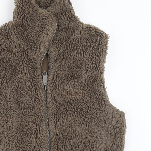 Bench Womens Brown   Gilet Coat Size L