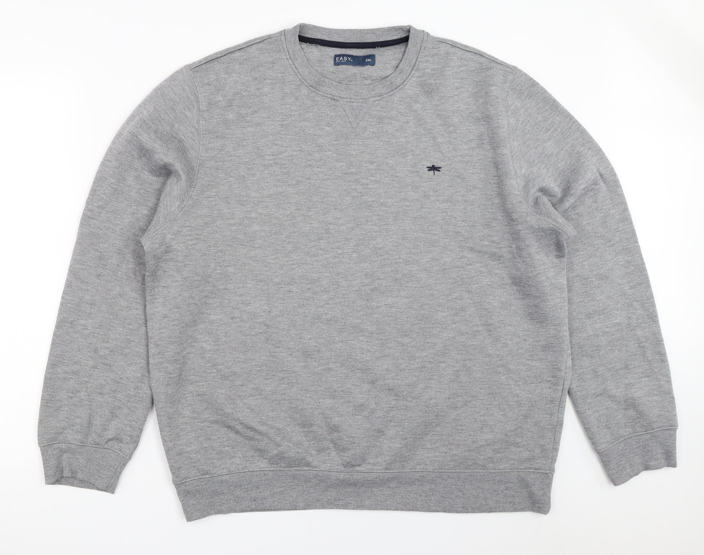 Easy Mens Grey   Pullover Sweatshirt Size 2XL
