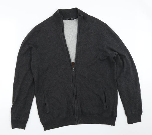 Front view of F&F men’s grey jacket, size L