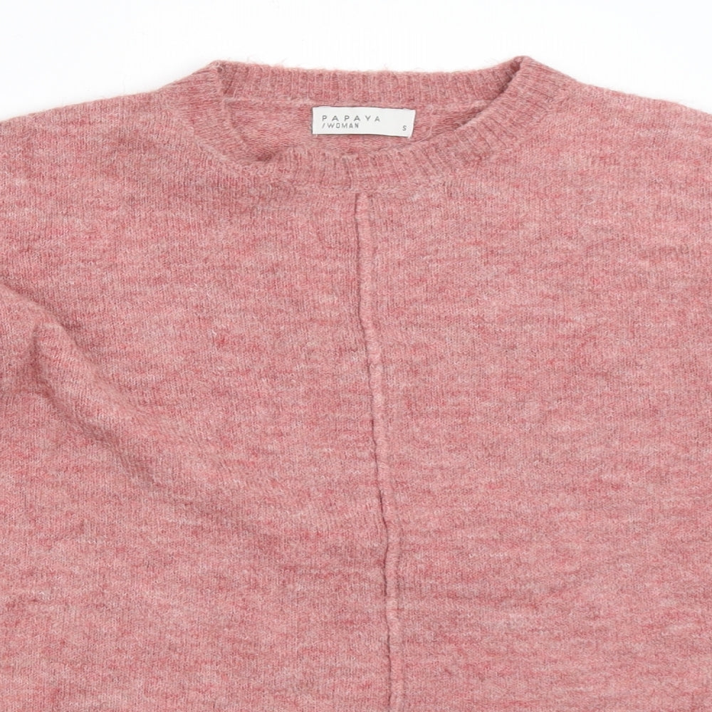 Papaya Womens Pink   Pullover Jumper Size S
