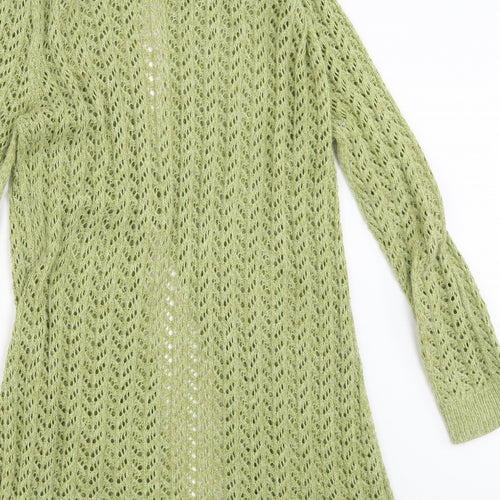 M&Co Womens Green   Cardigan Jumper Size L