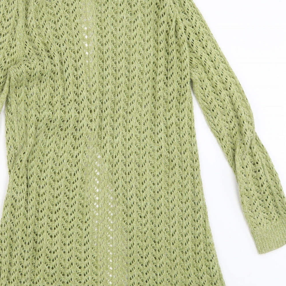 M&Co Womens Green   Cardigan Jumper Size L