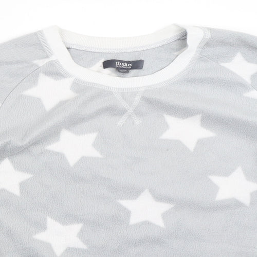 Studio Womens Grey Solid  Top Pyjama Top Size 12