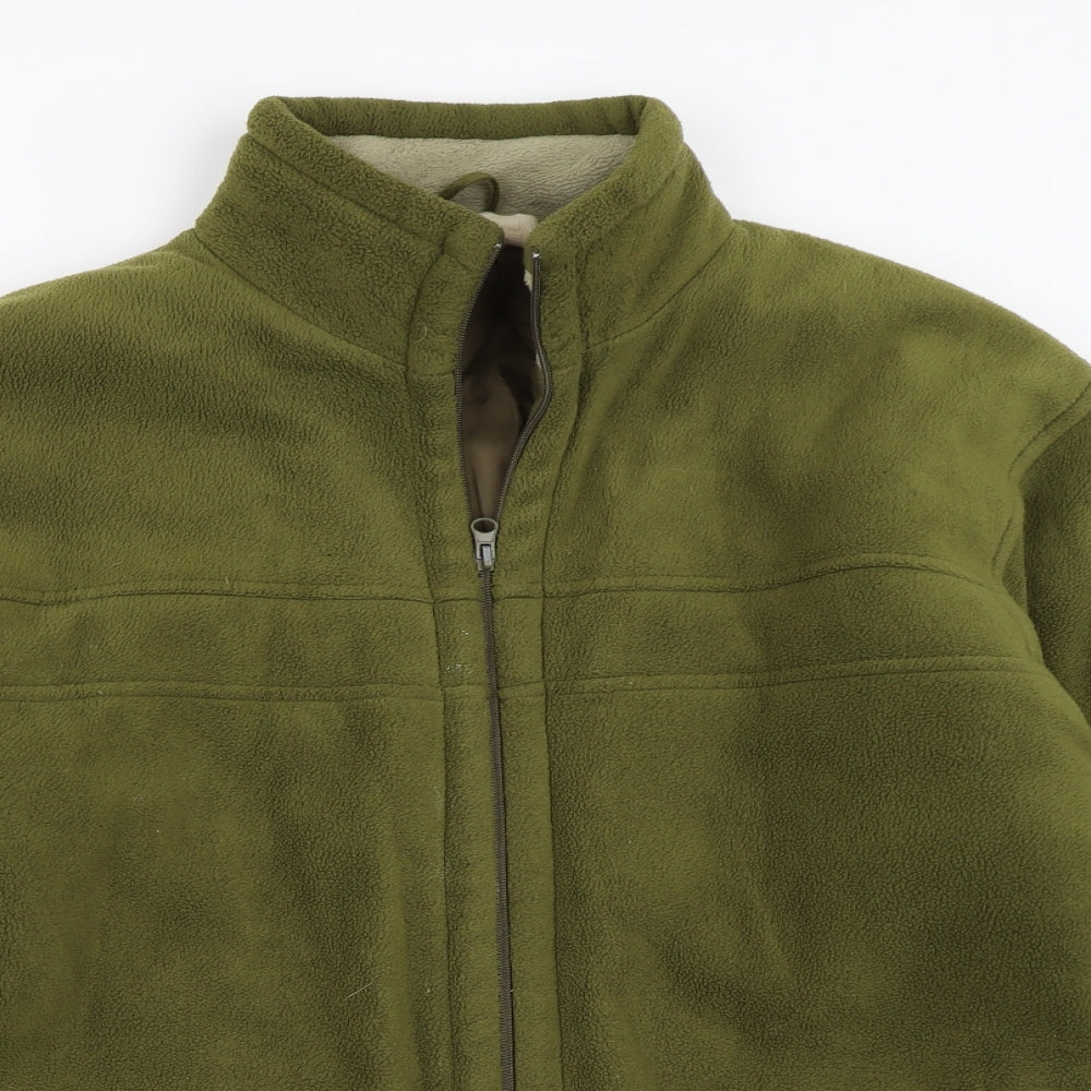 EWM Mens Green  Fleece Jacket Coat Size M