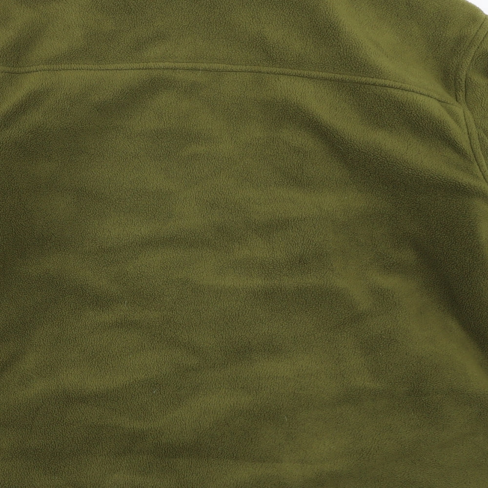 EWM Mens Green  Fleece Jacket Coat Size M
