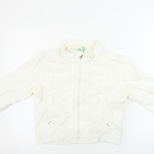 Preworn Womens White   Jacket Coat Size 12