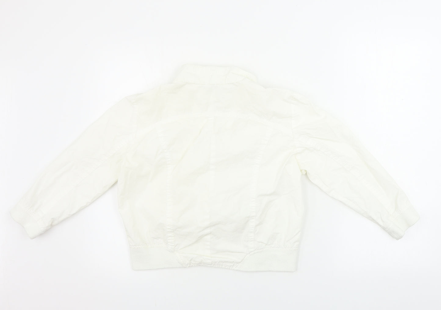 Preworn Womens White   Jacket Coat Size 12