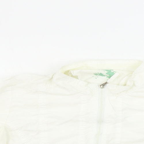 Preworn Womens White   Jacket Coat Size 12