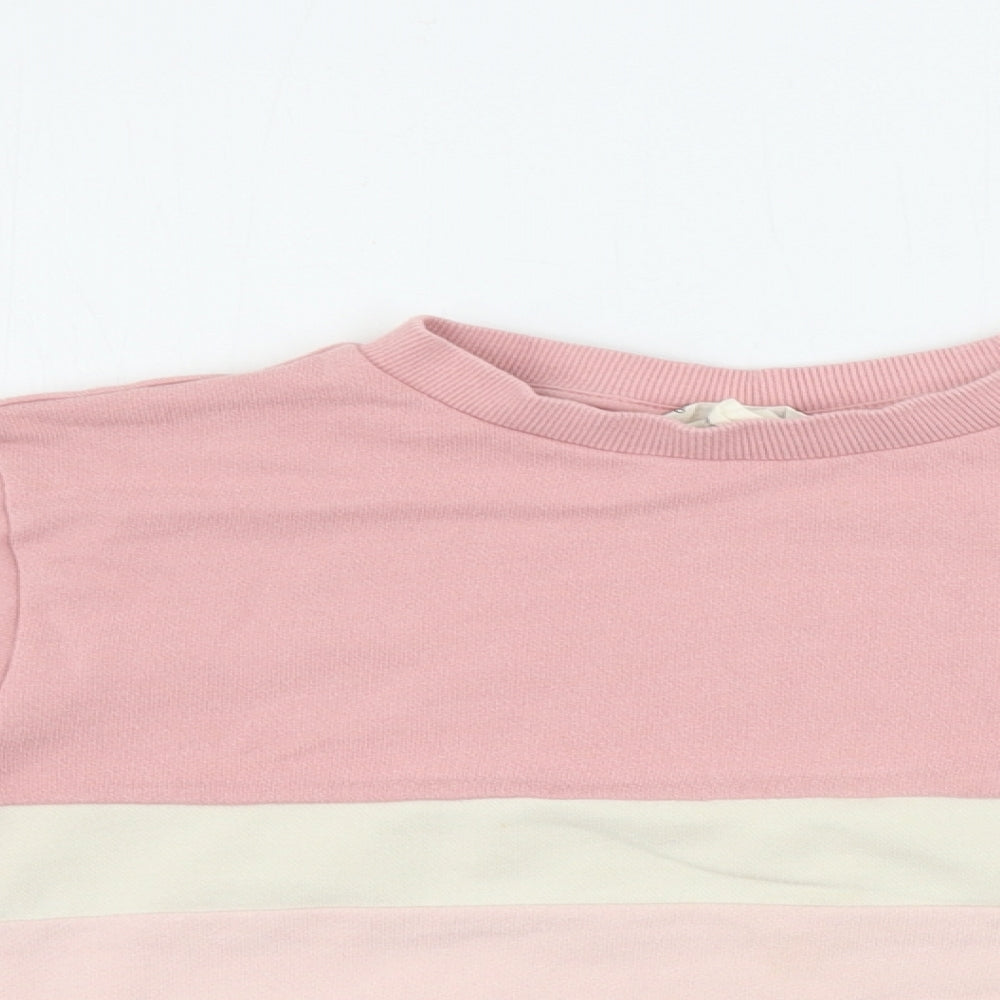H&M  Girls Pink   Pullover Jumper Size 8-9 Years
