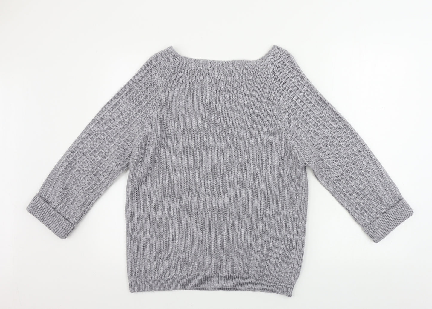 Tru Collection  Womens Grey   Pullover Jumper Size L