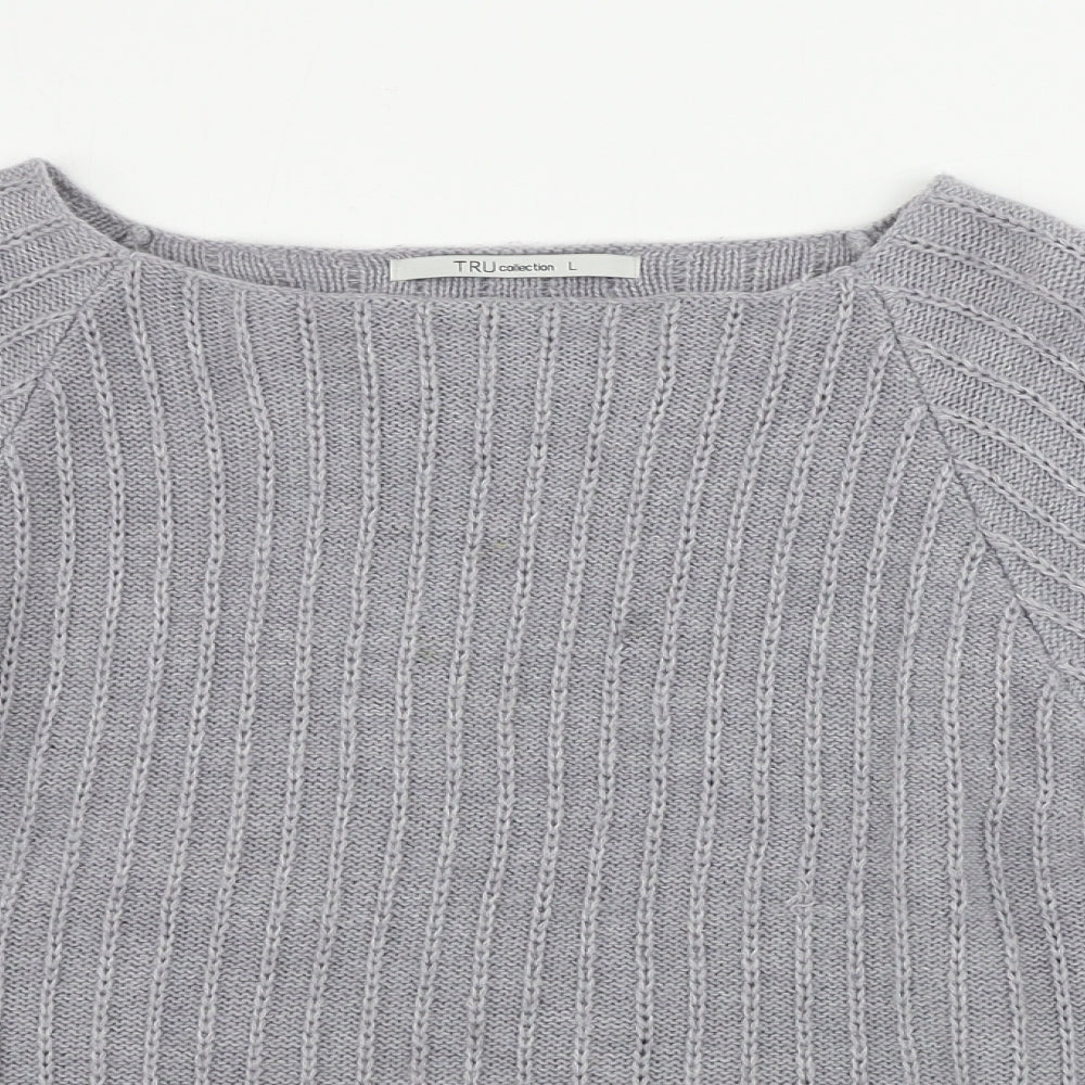 Tru Collection  Womens Grey   Pullover Jumper Size L