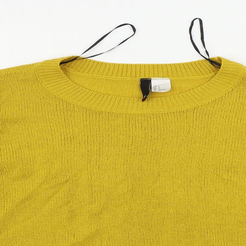 H&M  Womens Yellow   Pullover Jumper Size S