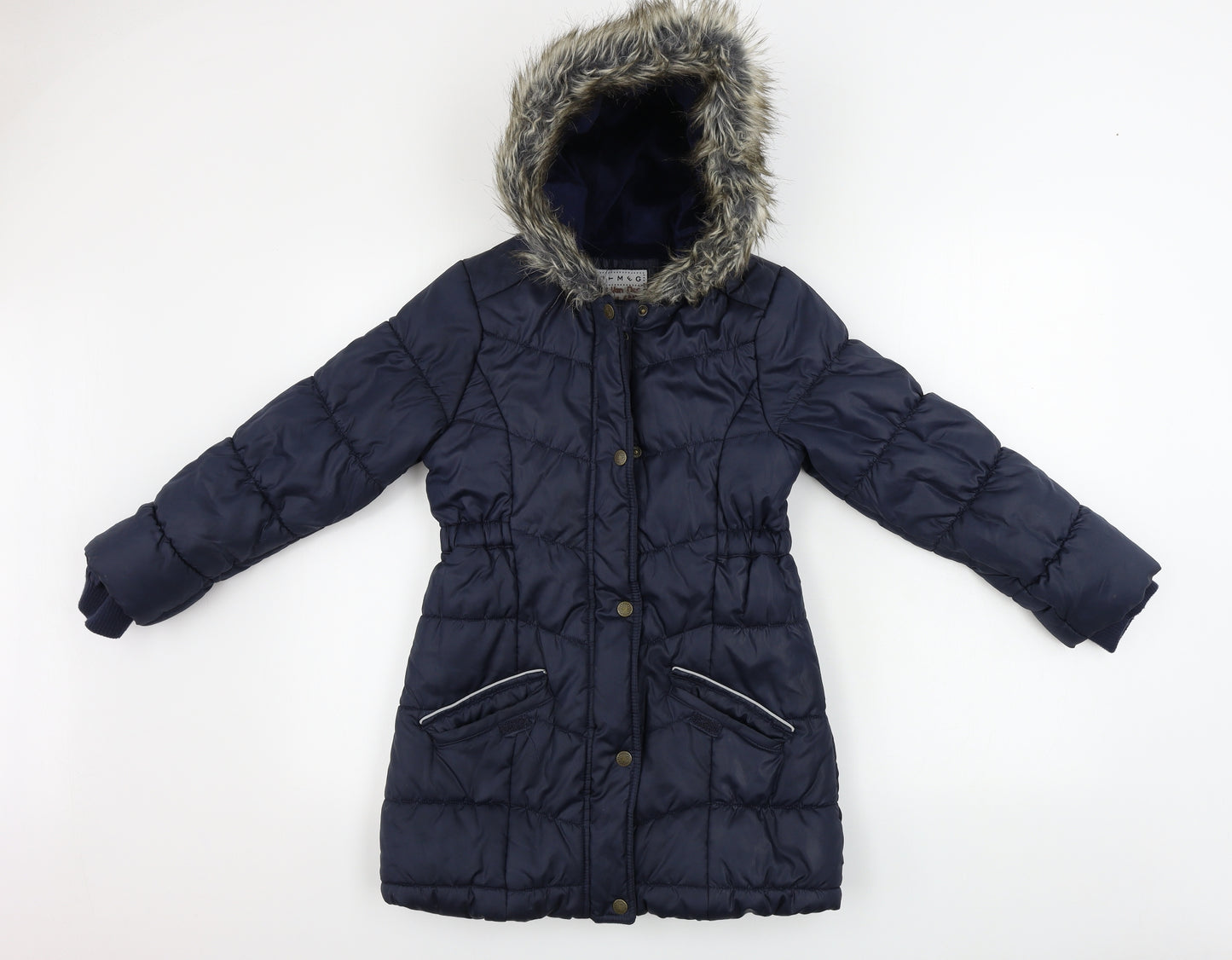 Nutmeg  Girls Blue   Jacket Coat Size 9-10 Years