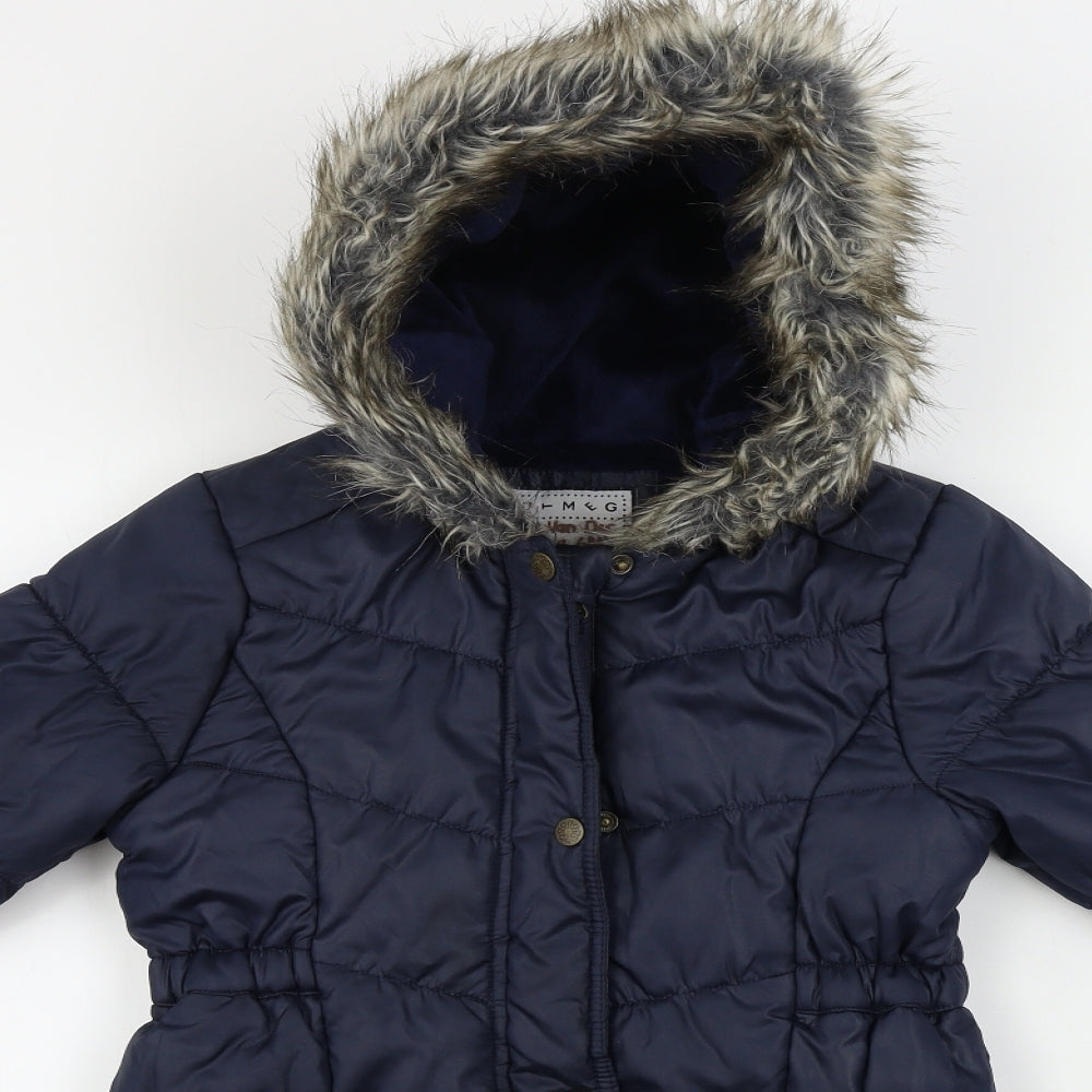 Nutmeg  Girls Blue   Jacket Coat Size 9-10 Years