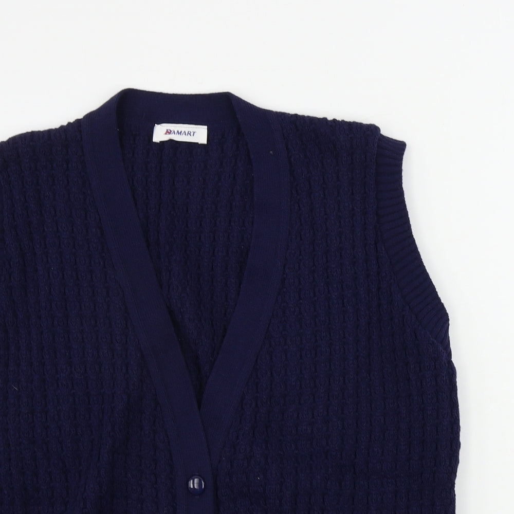 Damart Womens Blue   Cardigan Jumper Size 24
