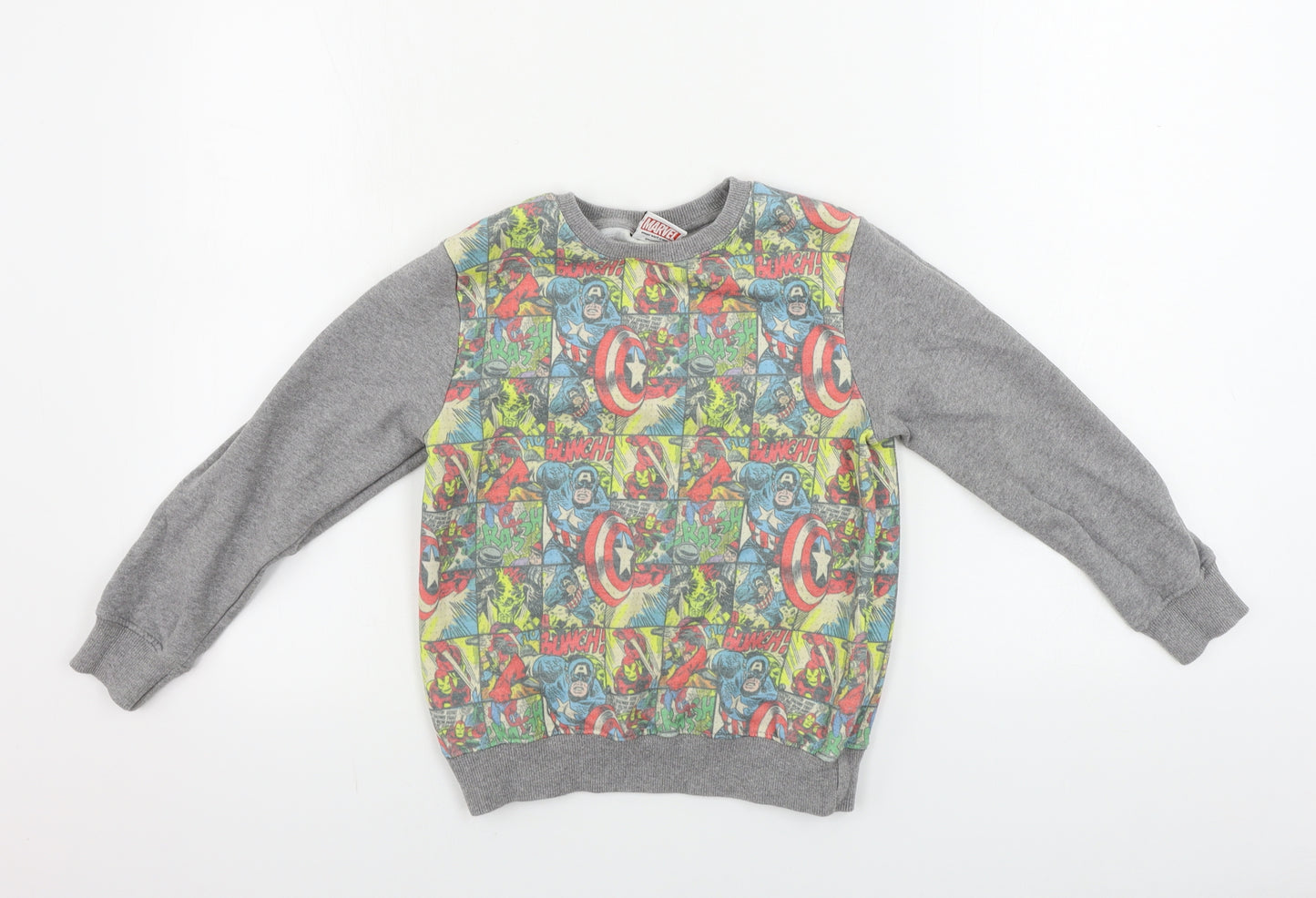 NEXT  Boys Grey   Pullover Jumper Size 6 Years  - MARVEL