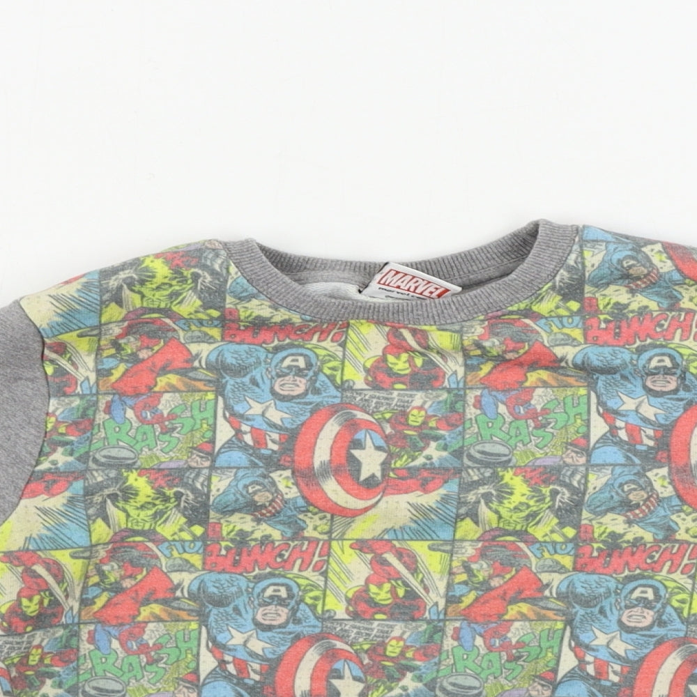 NEXT  Boys Grey   Pullover Jumper Size 6 Years  - MARVEL