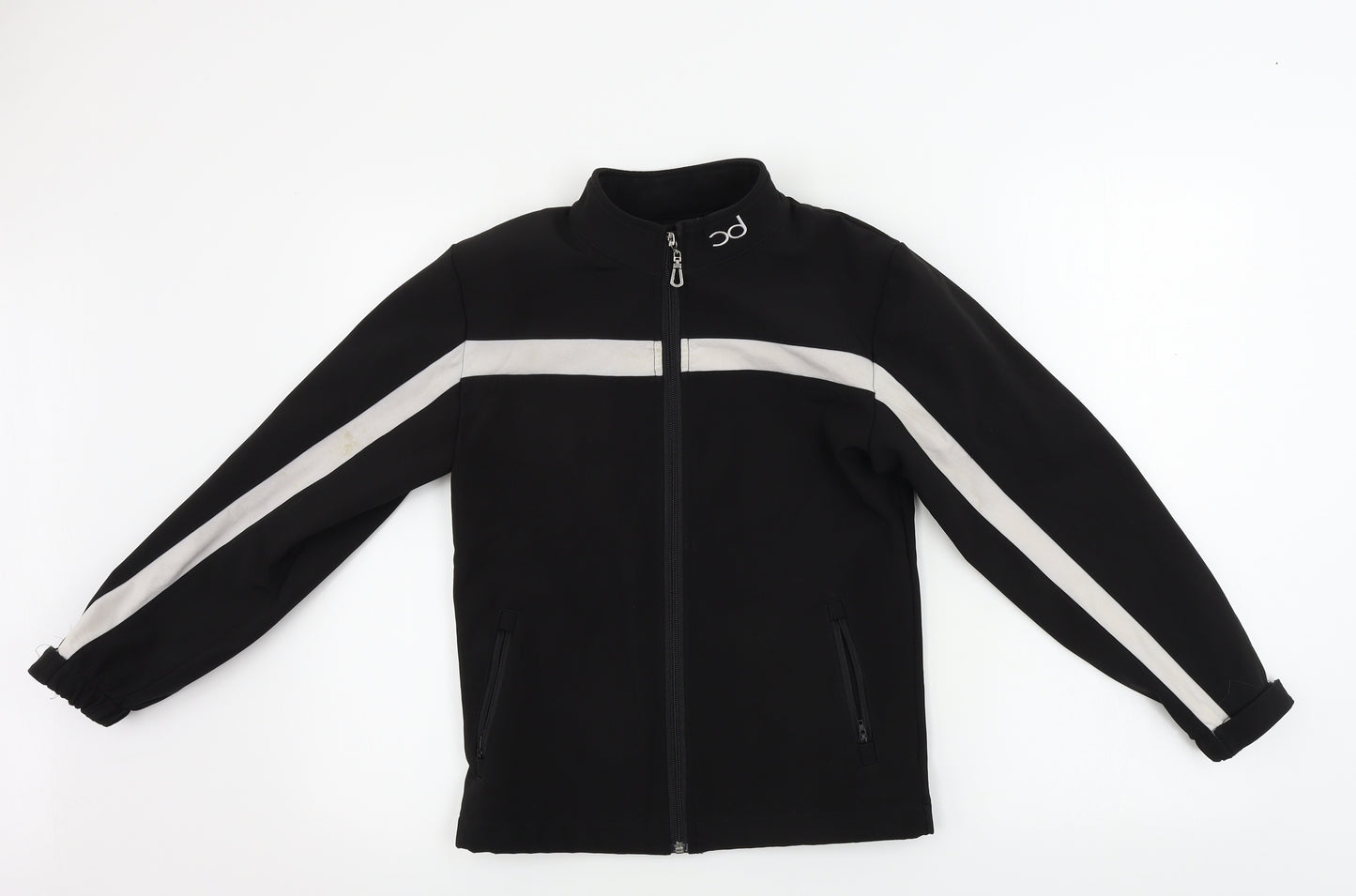 Chinny Dipper  Boys Black   Jacket Coat Size 9-10 Years