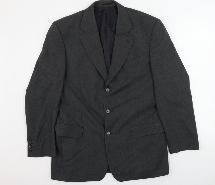 Savoy Taylors Guild Mens Grey Jacket Blazer Size 40