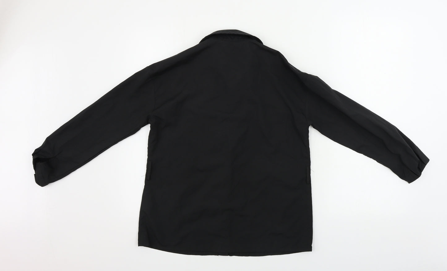 Boohoo  Womens Black   Basic Button-Up Size 6