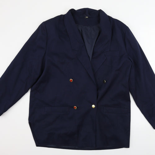 Preworn  Womens Blue   Jacket Blazer Size 18