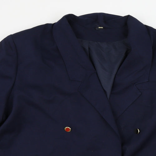 Preworn  Womens Blue   Jacket Blazer Size 18