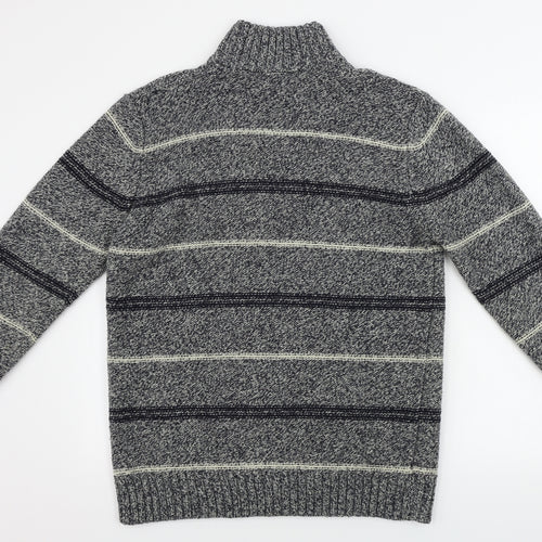 Boston crew    Mens Grey   Henley Jumper Size M