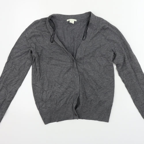 H&M  Womens Grey   Cardigan Jumper Size XS