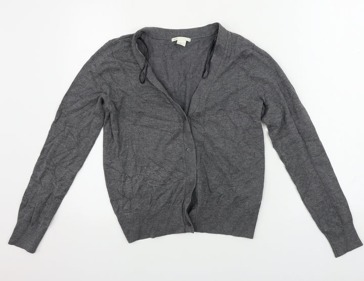 H&M  Womens Grey   Cardigan Jumper Size XS