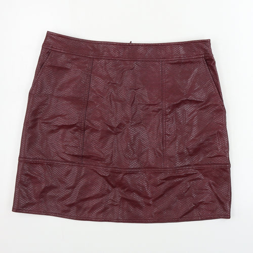 NEXT  Womens Purple Animal Print  A-Line Skirt Size 14