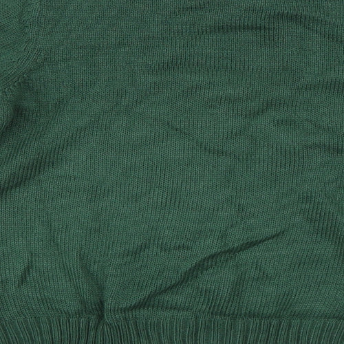 lily and dan Boys Green   Pullover Jumper Size 9-10 Years  - Christmas Jumper