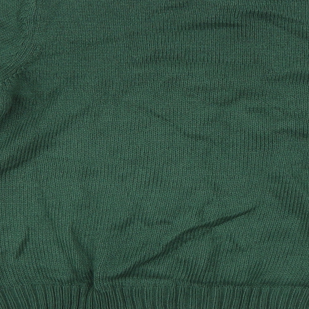 lily and dan Boys Green   Pullover Jumper Size 9-10 Years  - Christmas Jumper