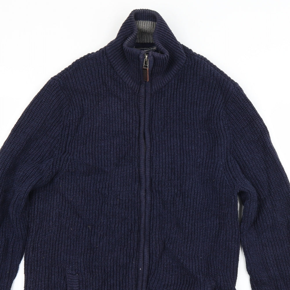 Debenhams Mens Blue   Full Zip Jumper Size S