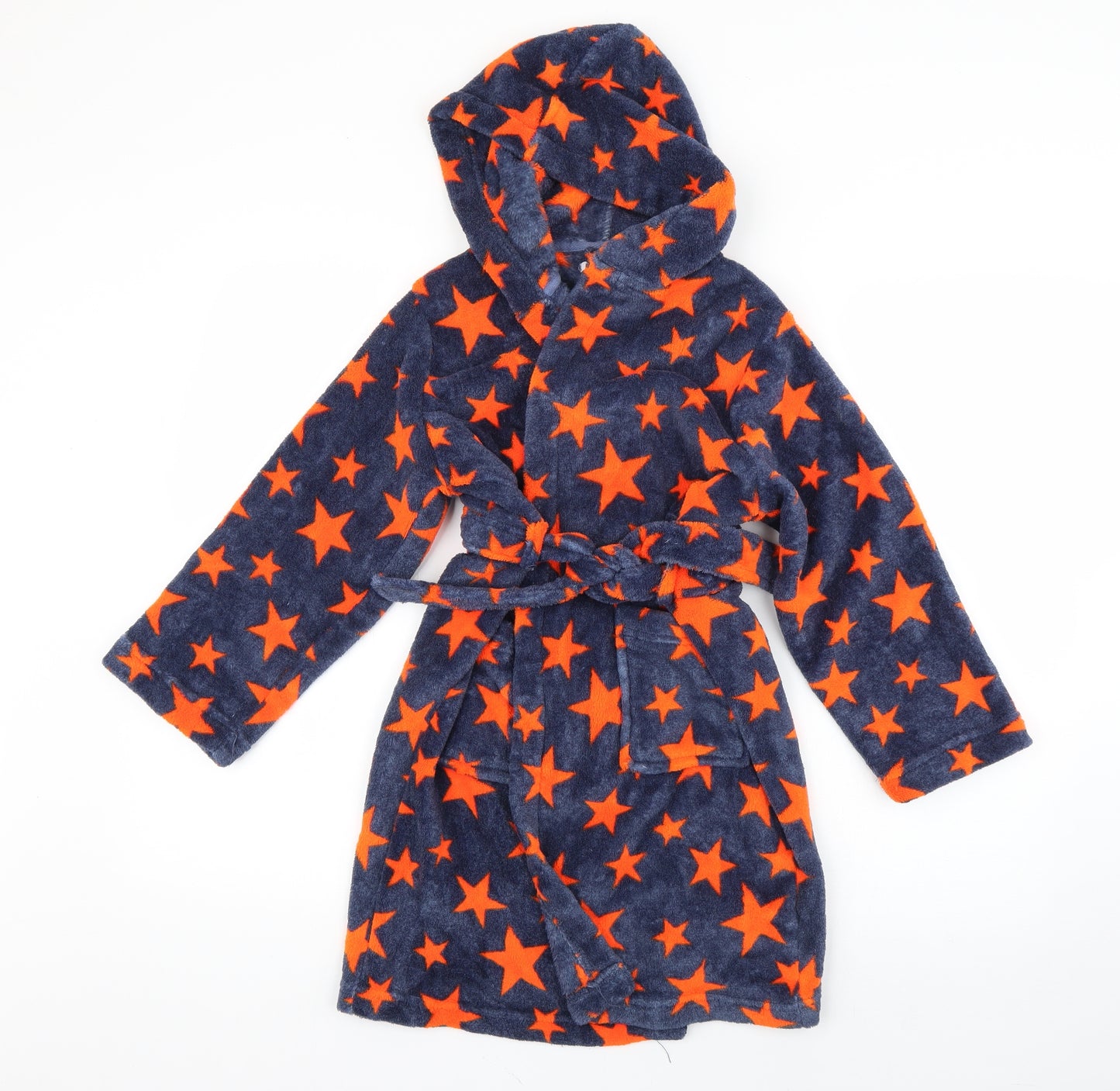 Debenhams Boys Blue Polka Dot   Robe Size 7-8 Years
