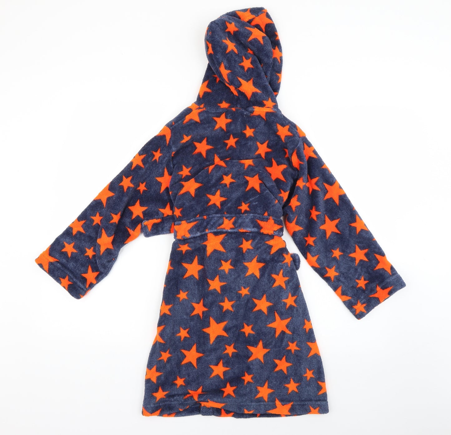 Debenhams Boys Blue Polka Dot   Robe Size 7-8 Years